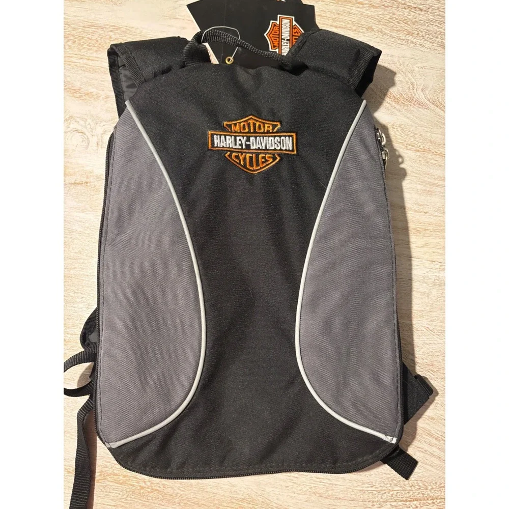 Harley-Davidson Helmet Bag Backpack OS Charcoal Black NEW Athalon 99303 Biker‎